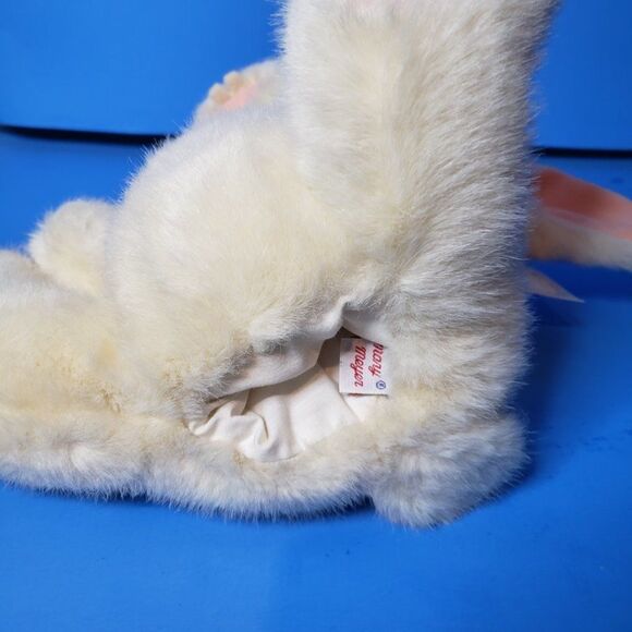 Adorable Vintage Mary Meyer White Bunny Rabbit Hand Puppet Plush Stuffed Animal - Picture 8 of 11
